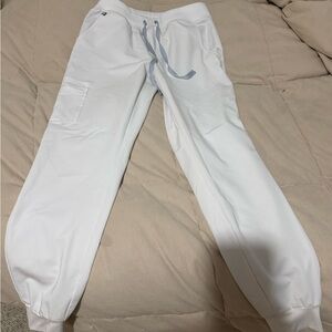 Figs Zamora Jogger Scrub Pant WHITE size Small